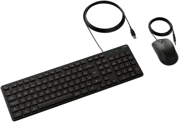 Combo Teclado e Mouse CCI20 -COM FIO PRETO