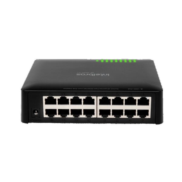 SWITCH DESKTOP 16 PORTAS FAST ETHERNET COM QOS SF 1600Q+ - INTELBRAS